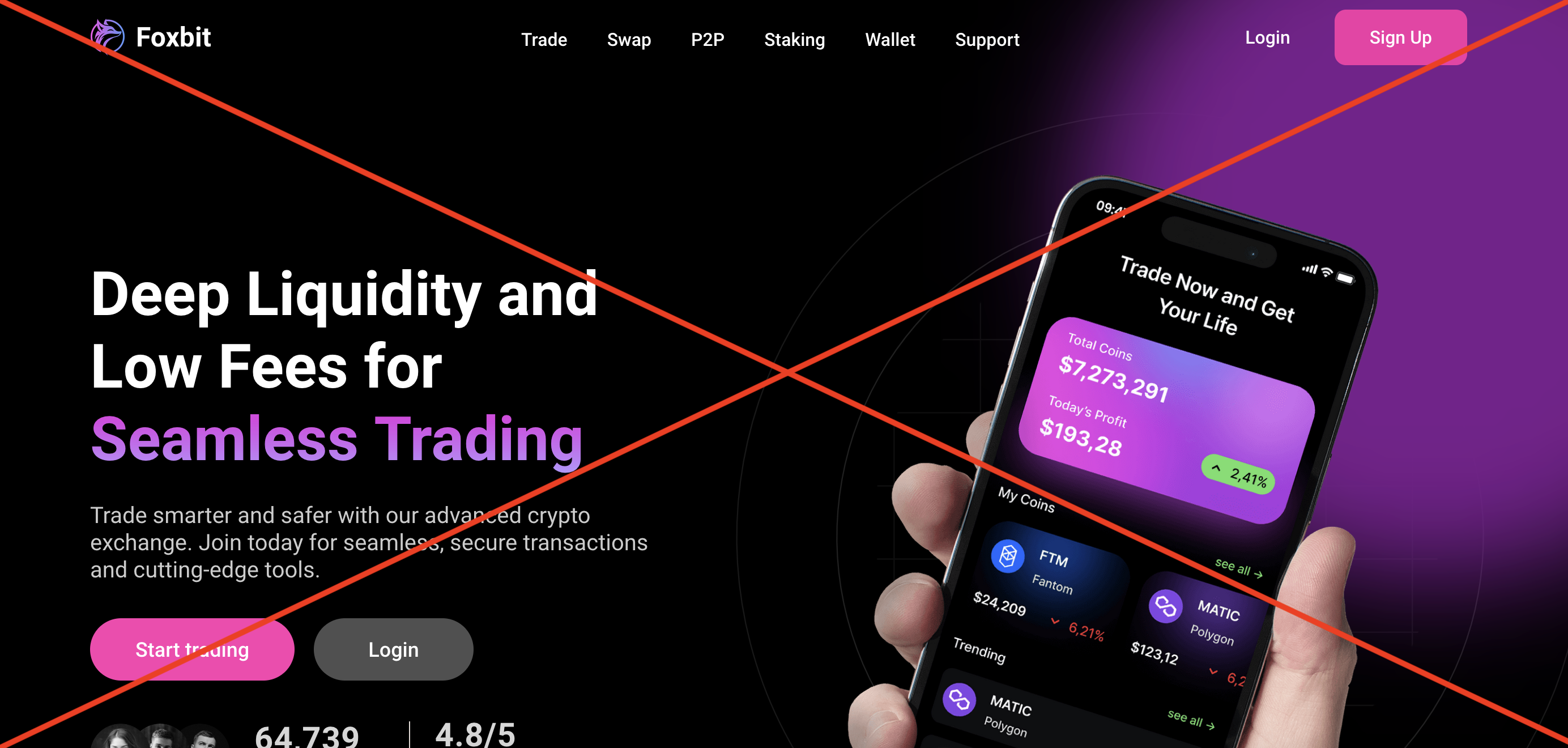 Фоксбите скам проект