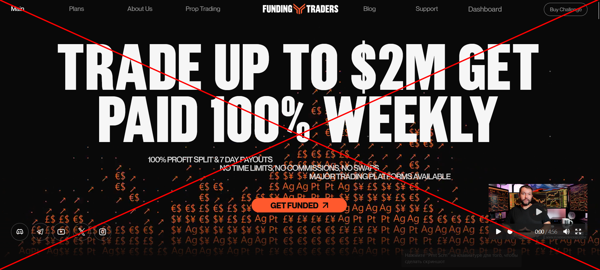 Funding Traders (fundingtraders.com) Брокер Мошенник! Отзывы Funding Traders (fundingtraders.com) мошенник брокер
