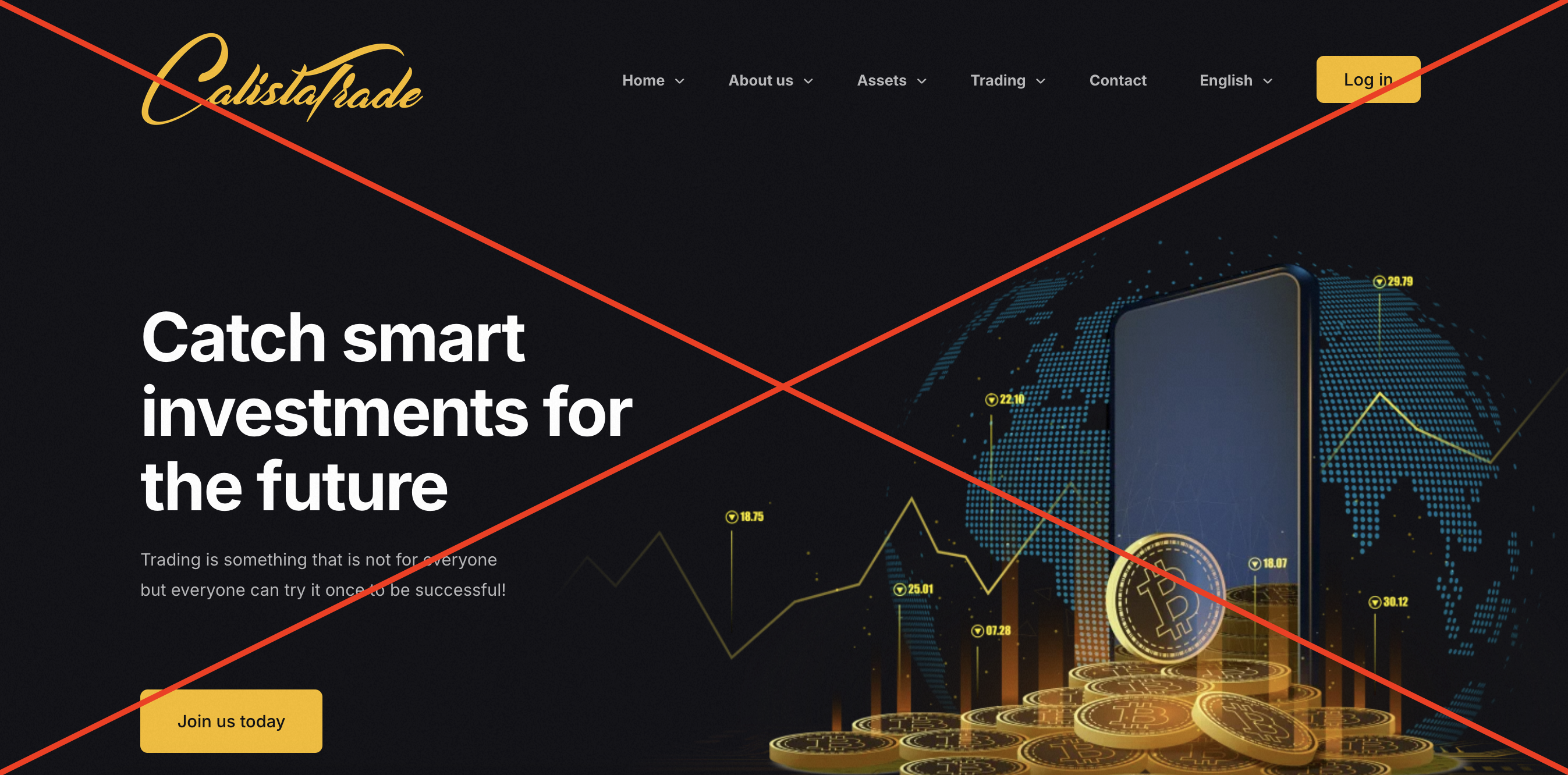 скам проект Calistatrade (calistatrade.com)