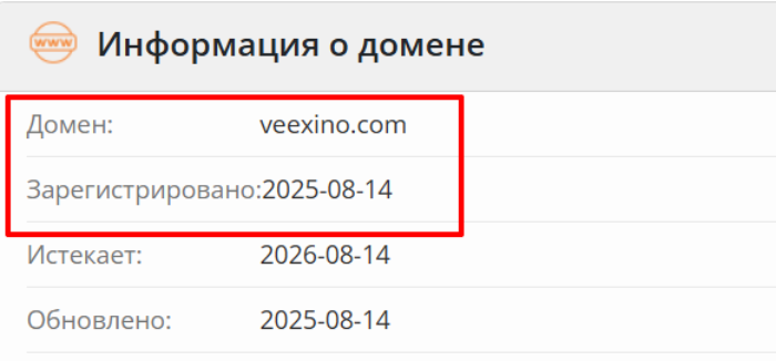Veexino Age 