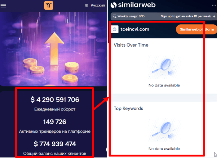 Статистика TCEINCVI