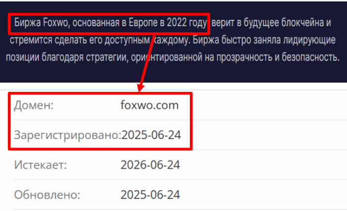 Foxwo Exchange Exchange Exchange (foxwo.com), мошенничество через обзоры admin @arbitragemx и возмещение! 7 Foxwo Age