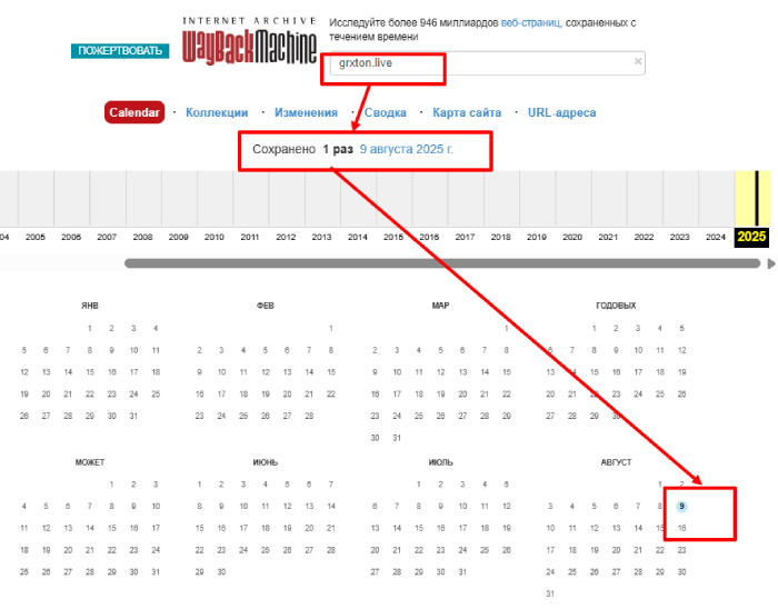 Грстон веб -архив