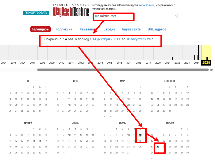 Интернет -архив Mesojetus