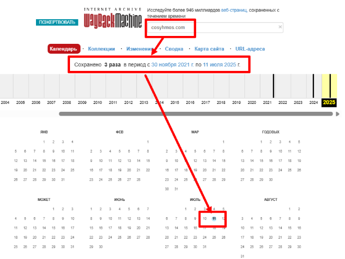 Интернет -архив Cosyhmos