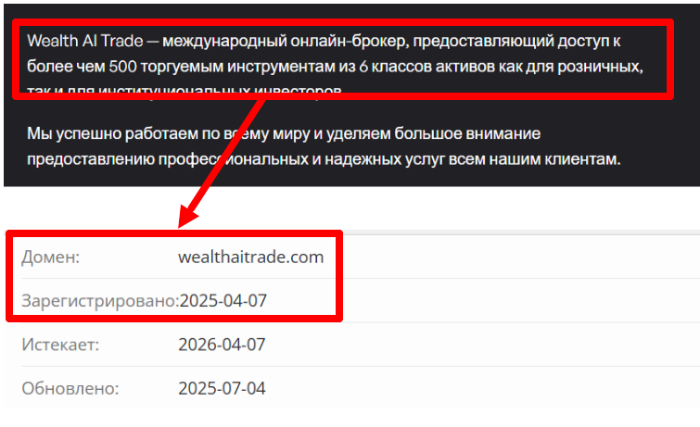 Мошеннический брокер Wealth AI Trade (wealthaitrade.com) Обзоры и кэшбэк! 7 Эпоха богатства ИИ-трейдинга