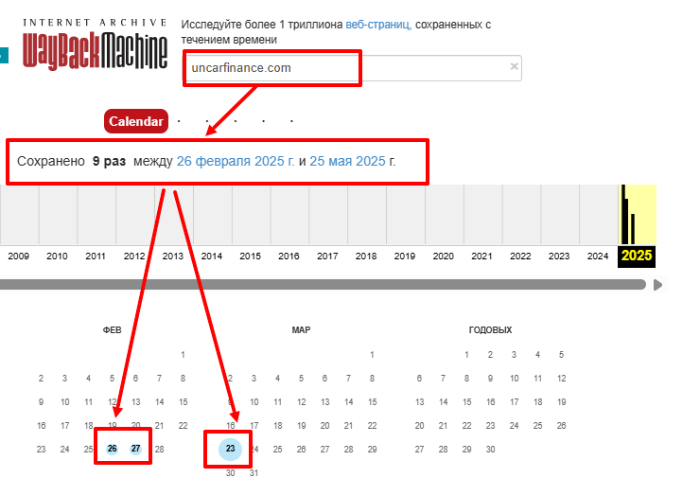 Интернет-архив Uncar Group