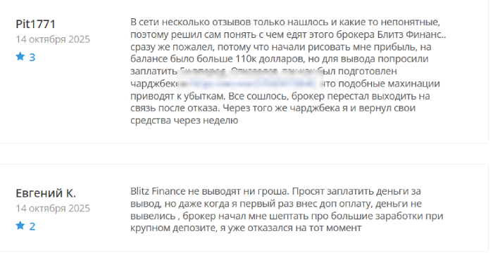 Обзоры Блиц Финанс