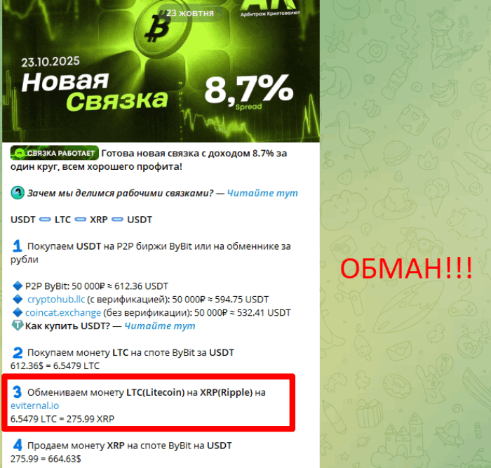 Мошеннический обменник Eviternal (eviternal.io) Отзывы и возврат средств! 10 Вечные отзывы