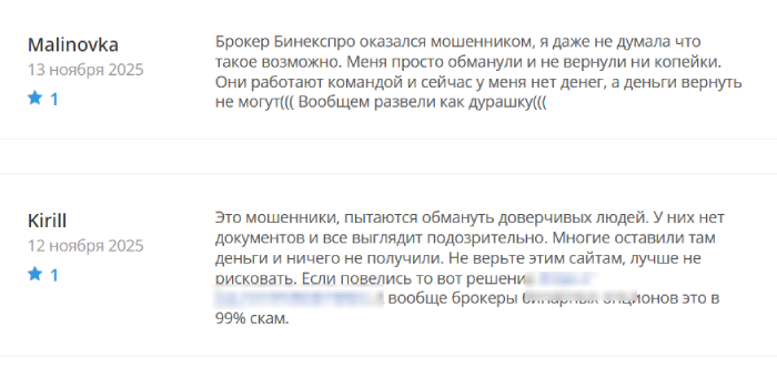 БИНЭКС ПРО Отзывы