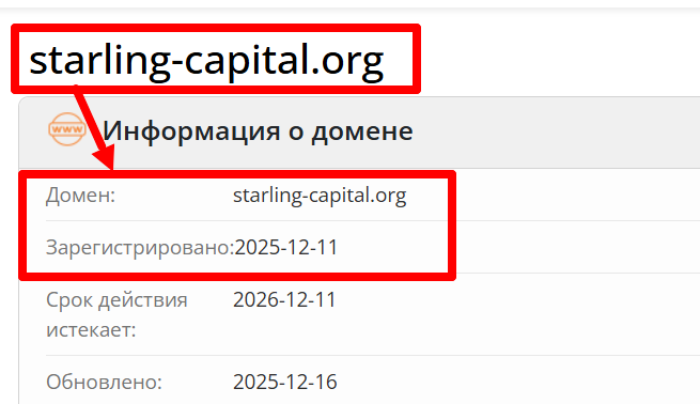 Мошеннический брокер Starling Capital (starling-capital.org) Обзоры и кэшбэк! 6 Скворец Великого века