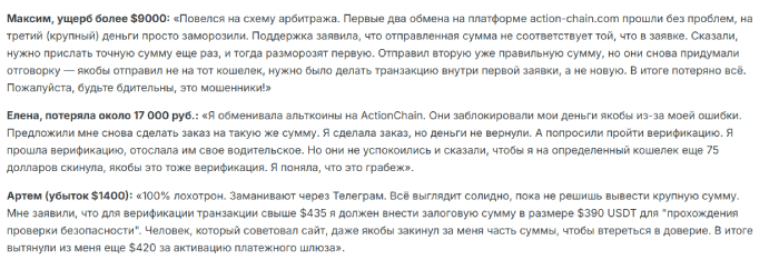 Обзоры ActionChain