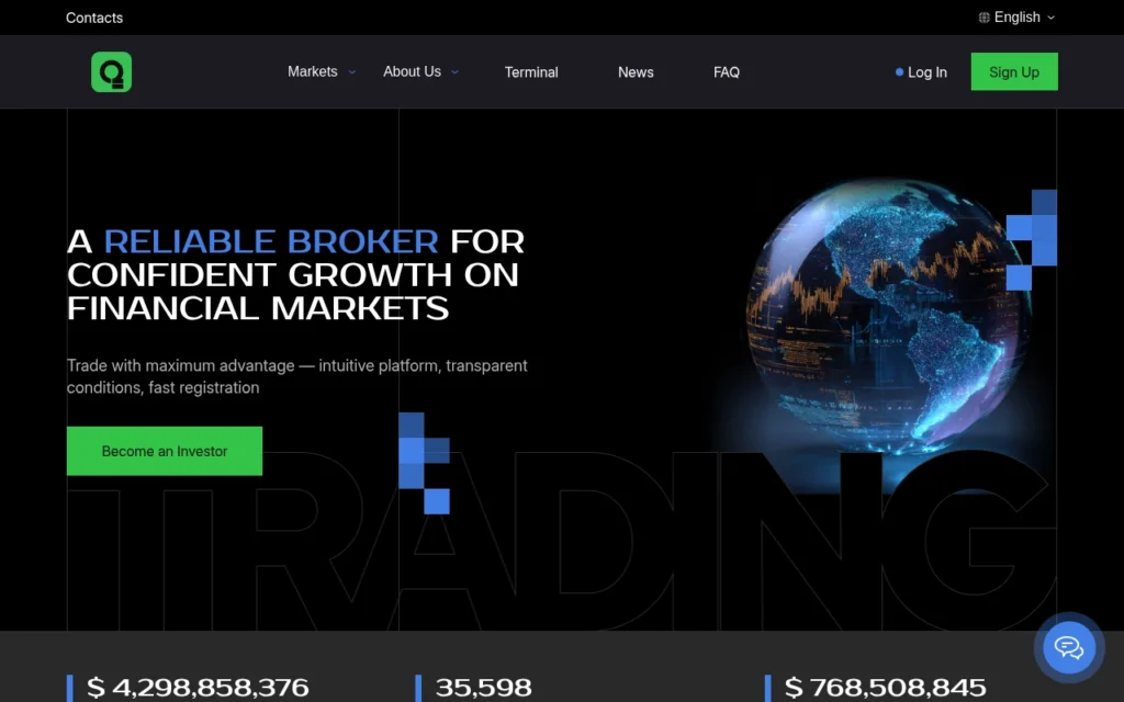 обзор сайта qalynomics.com, брокер мошенник, отзывы пользователей