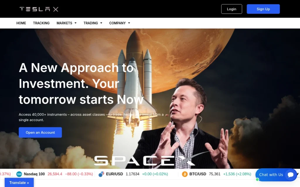 обзор сайта teslaxdealer.com, брокер мошенник, отзывы пользователей