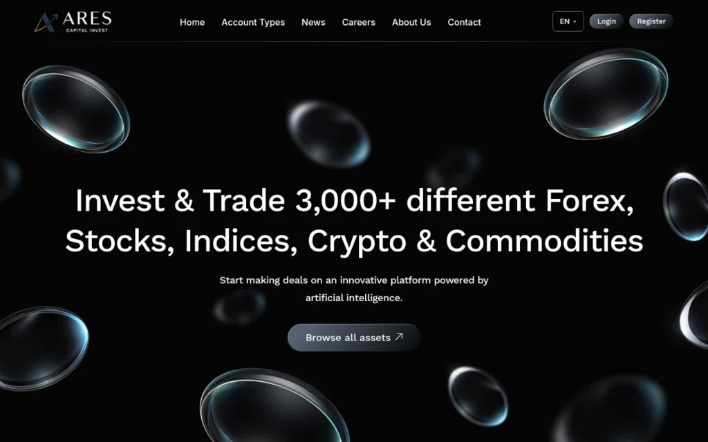 Скриншот сайта arscinvest.com с отзывами пользователей