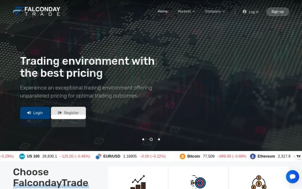 Скриншот falcondaytrade.com с отзывами пользователей