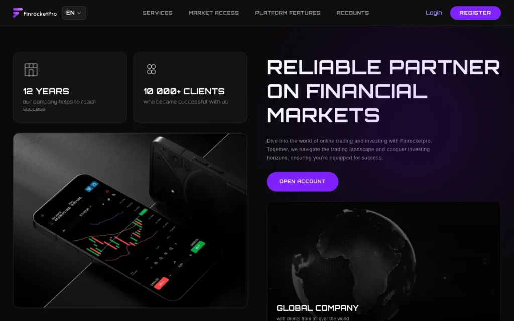 finrocketpros.com — обзор сайта, отзывы пользователей и главная страница