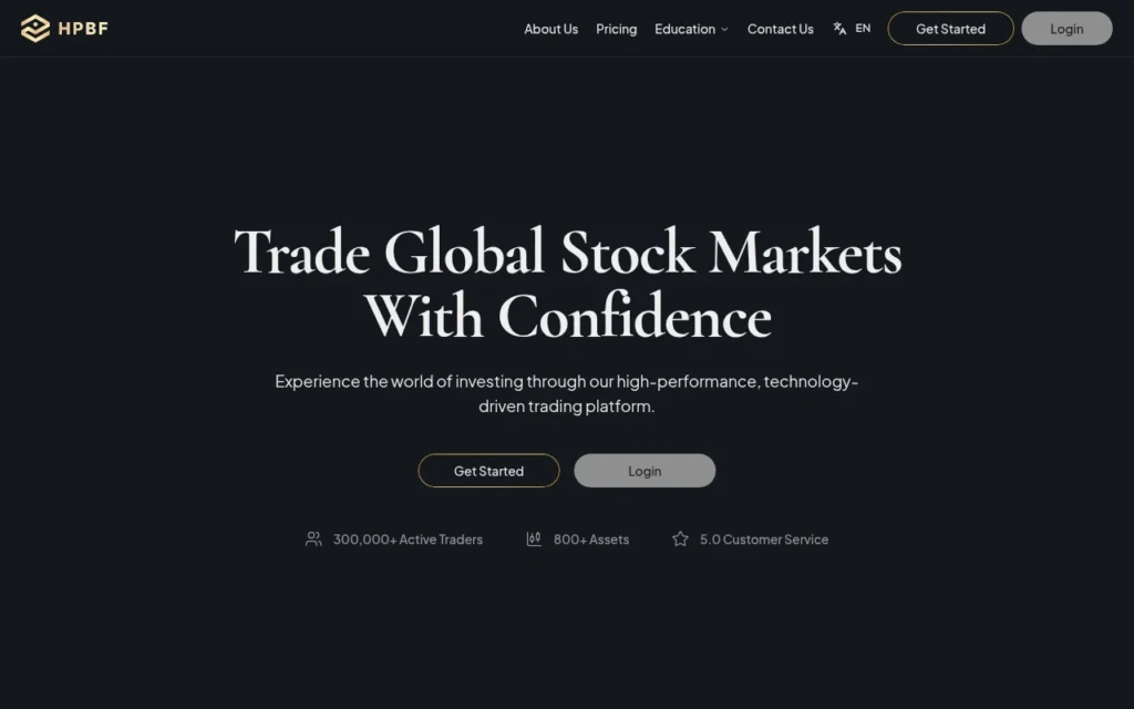 Главная страница Hpbfltd.com — обзор брокера и признаки мошенничества