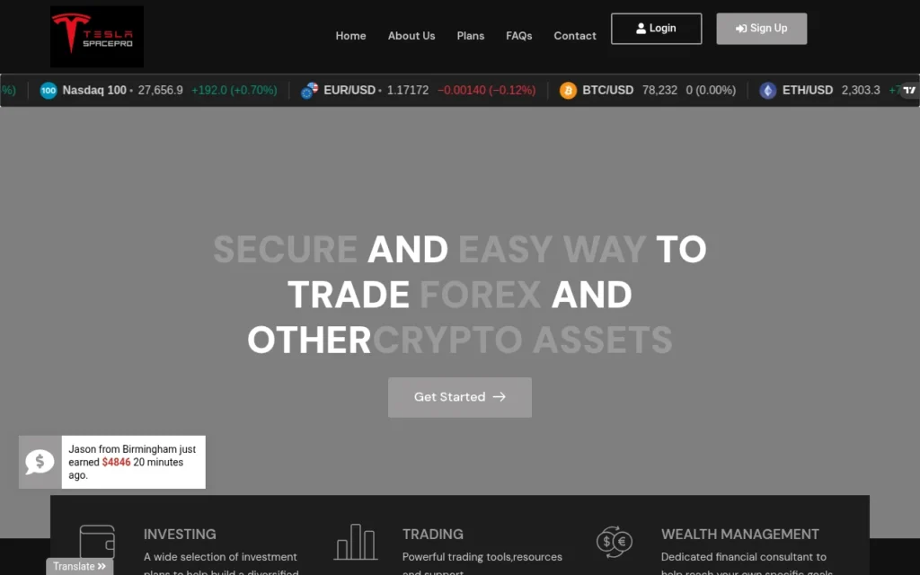 Обзор брокера teslaspacepro.com: отзывы клиентов и особенности работы
